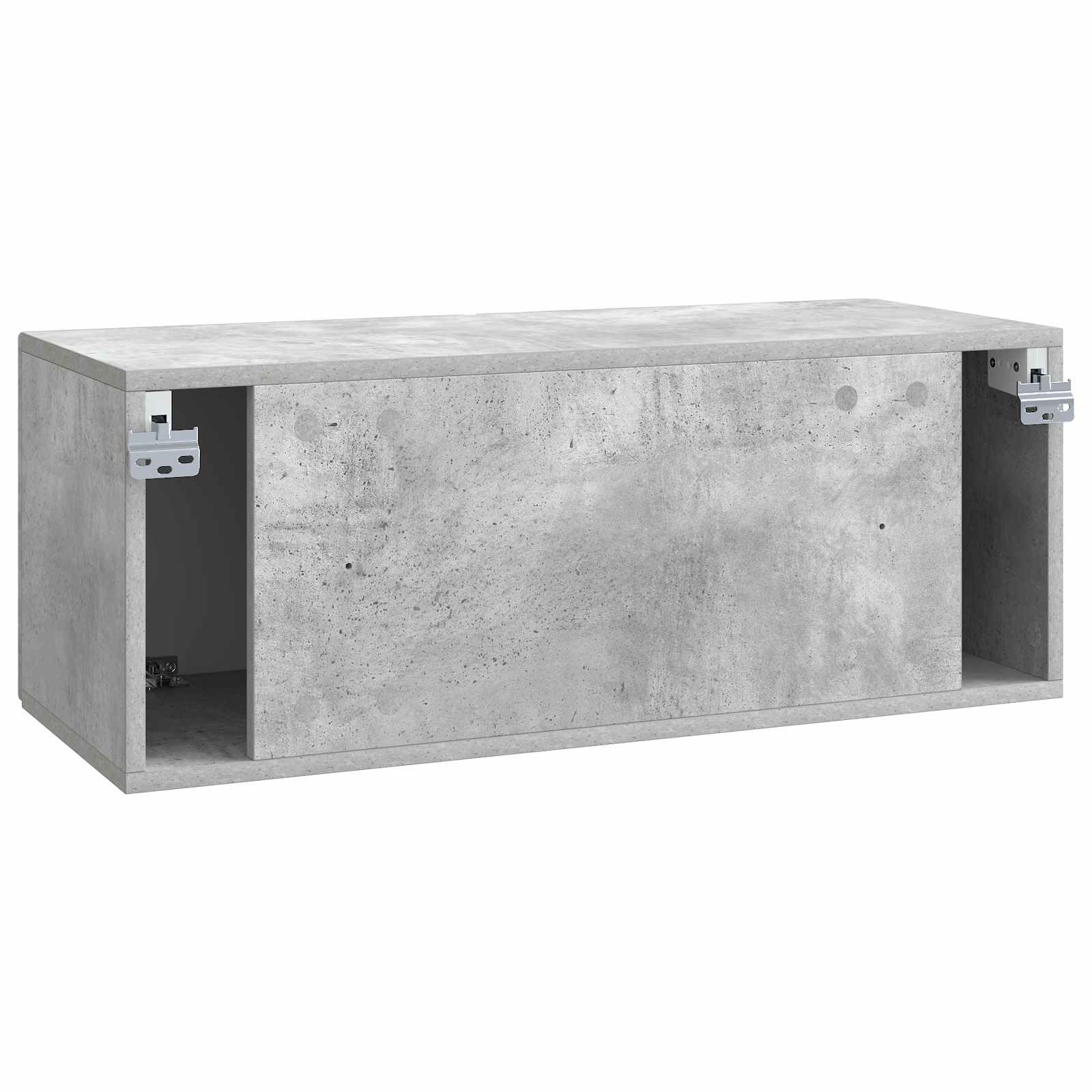 Wandmontierter TV-Schrank Betongrau 78,5 x 31 x 30 cm