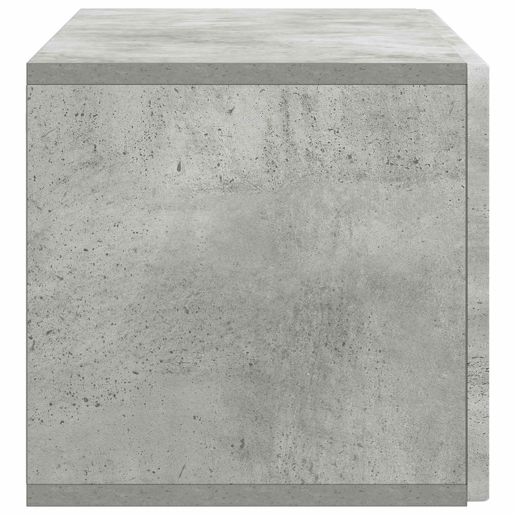 Wandmontierter TV-Schrank Betongrau 78,5 x 31 x 30 cm