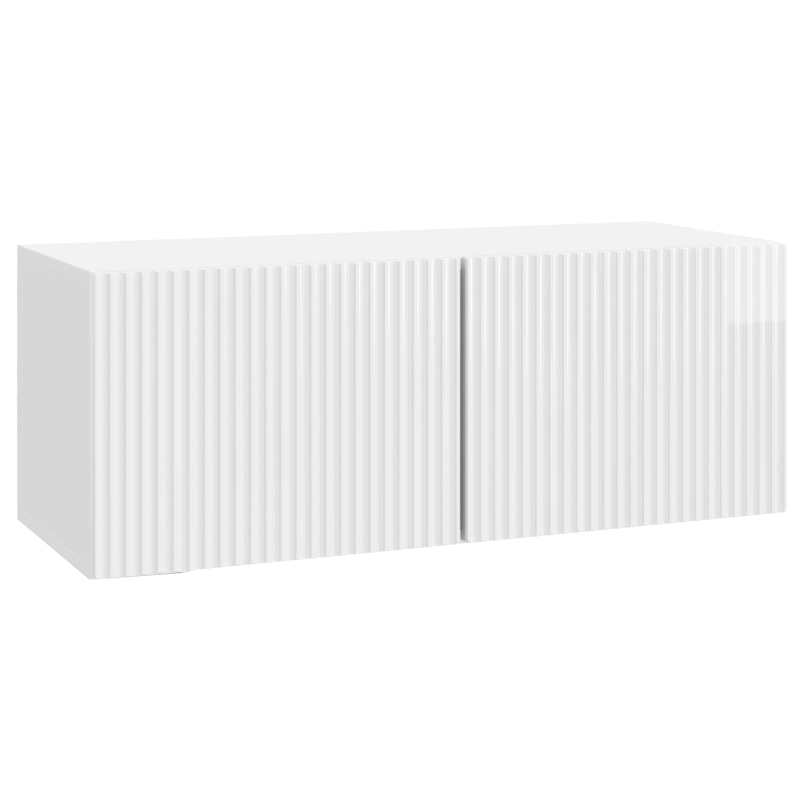 Wandmontierter TV-Schrank Hochglanz Weiß 78,5 x 31 x 30 cm