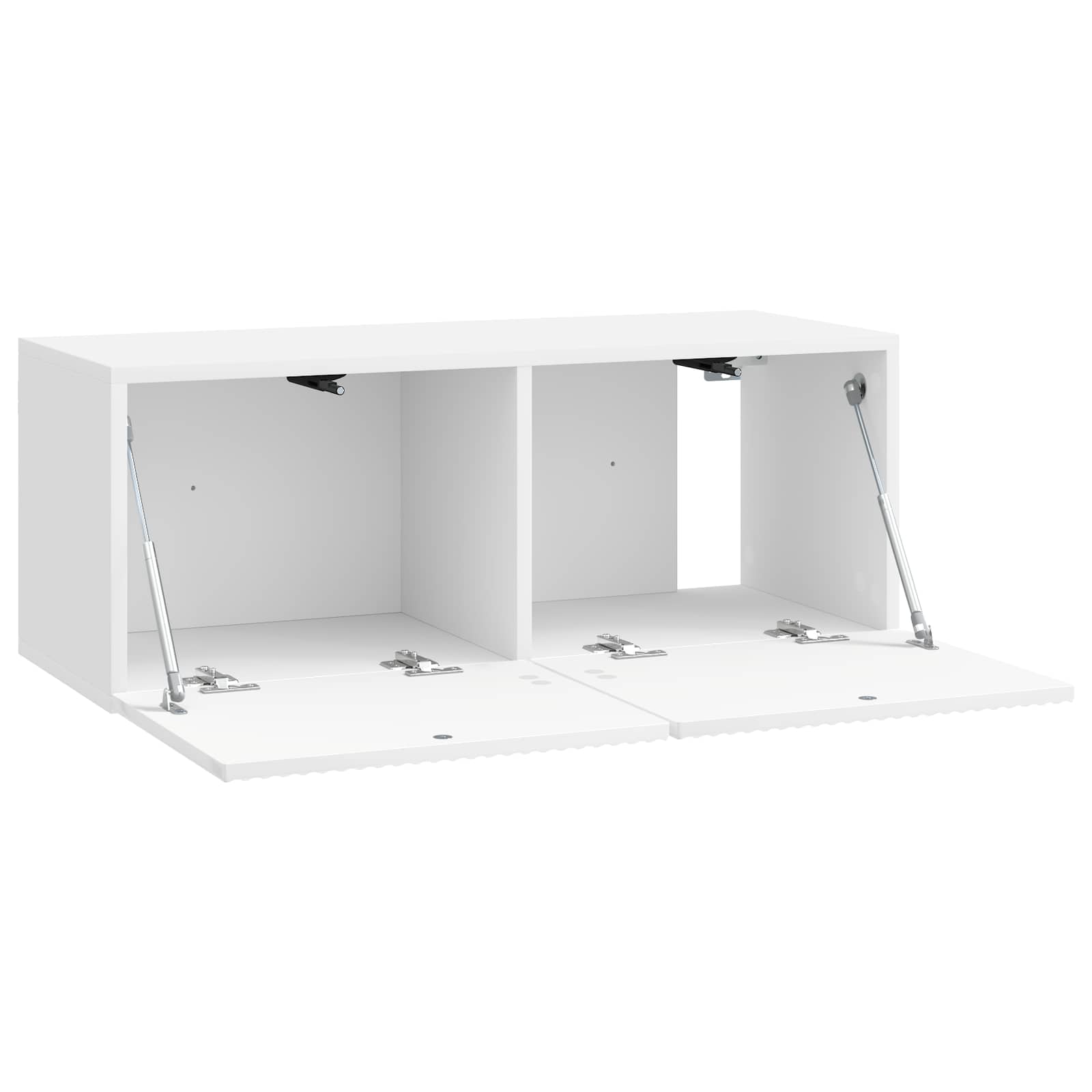 Wandmontierter TV-Schrank Hochglanz Weiß 78,5 x 31 x 30 cm