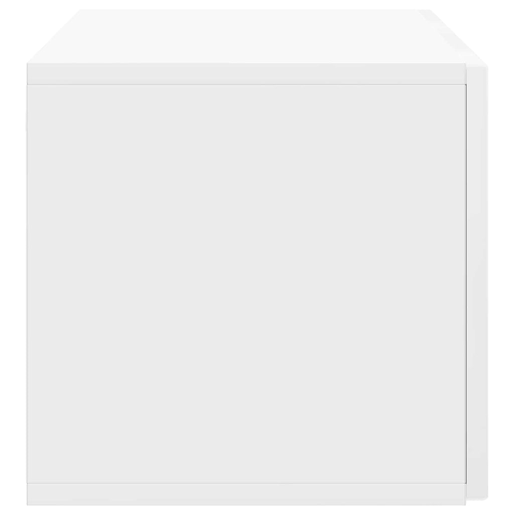 Wandmontierter TV-Schrank Hochglanz Weiß 78,5 x 31 x 30 cm