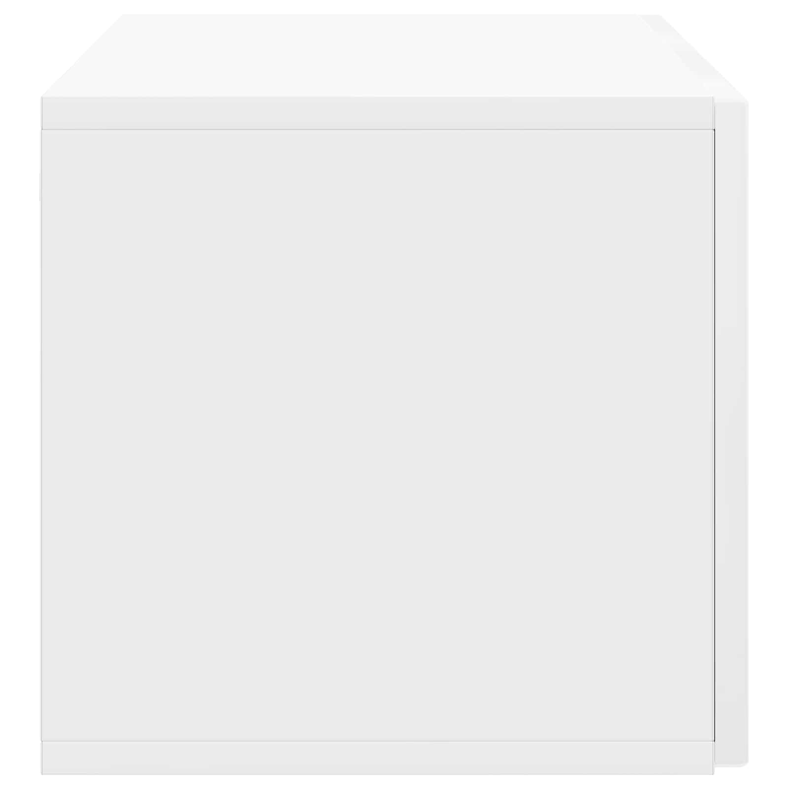 Wandmontierter TV-Schrank Hochglanz Weiß 78,5 x 31 x 30 cm