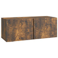 Wandmontierter TV-Schrank Geräucherte Eiche 78,5 x 31 x 30 cm