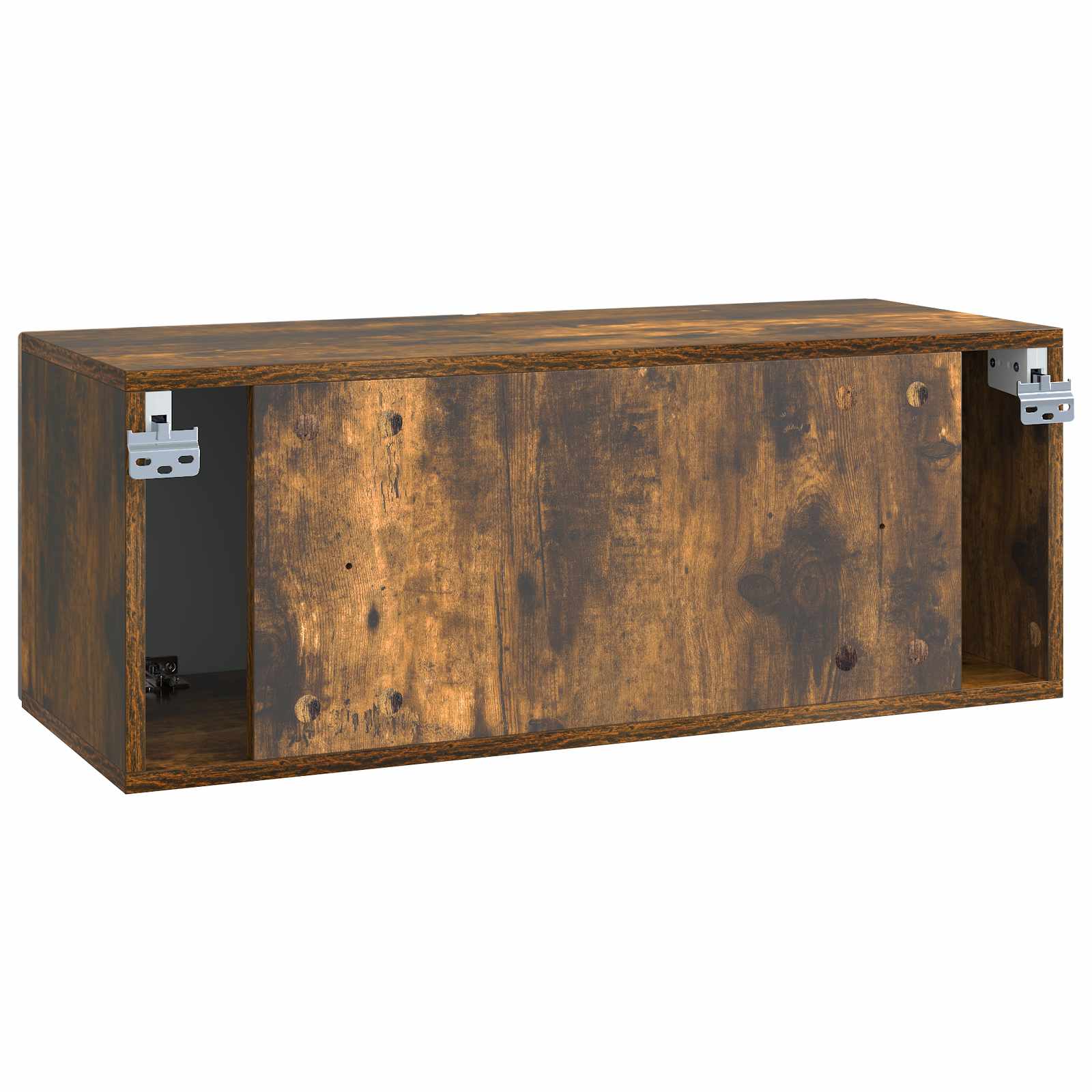 Wandmontierter TV-Schrank Geräucherte Eiche 78,5 x 31 x 30 cm
