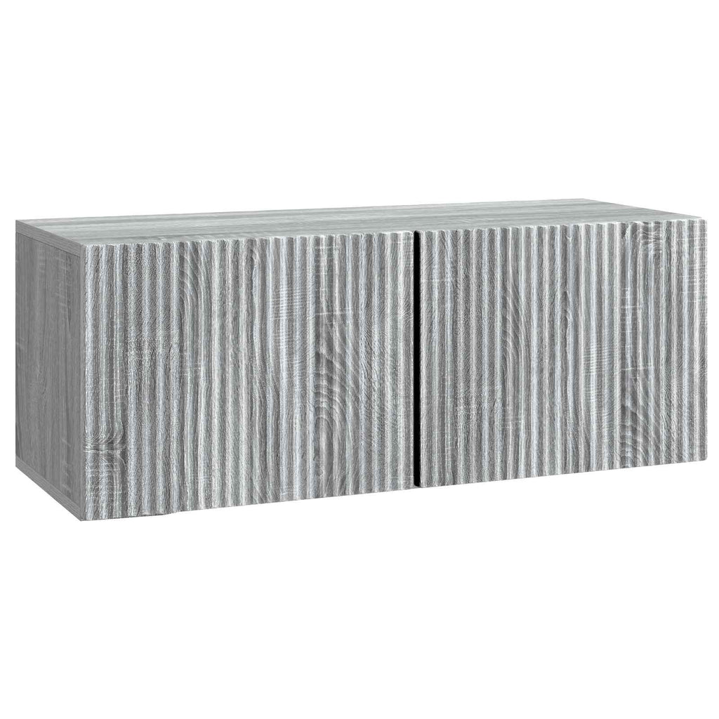 Wandmontierter TV-Schrank Graues Sonoma 78,5 x 31 x 30 cm