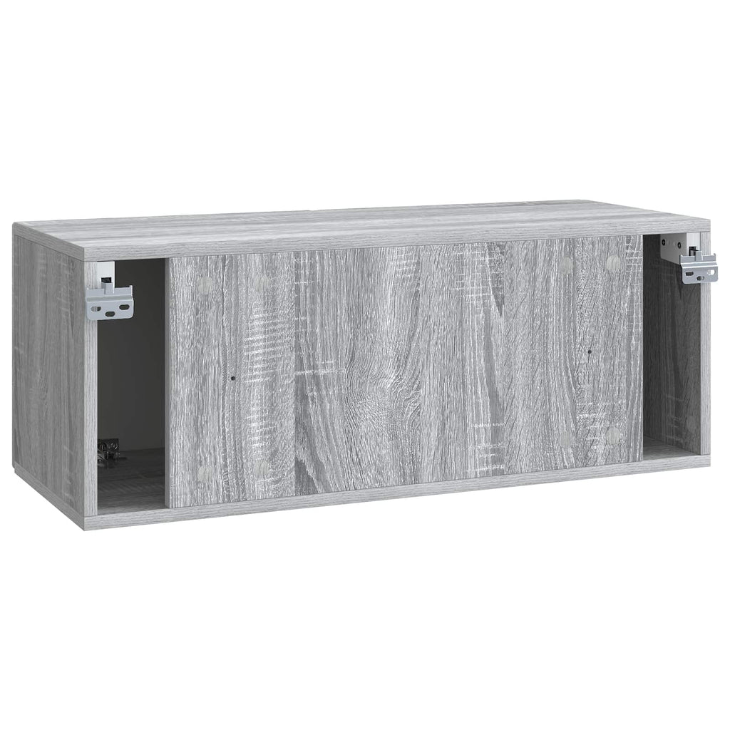 Wandmontierter TV-Schrank Graues Sonoma 78,5 x 31 x 30 cm
