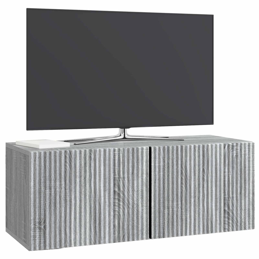 Wandmontierter TV-Schrank Graues Sonoma 78,5 x 31 x 30 cm