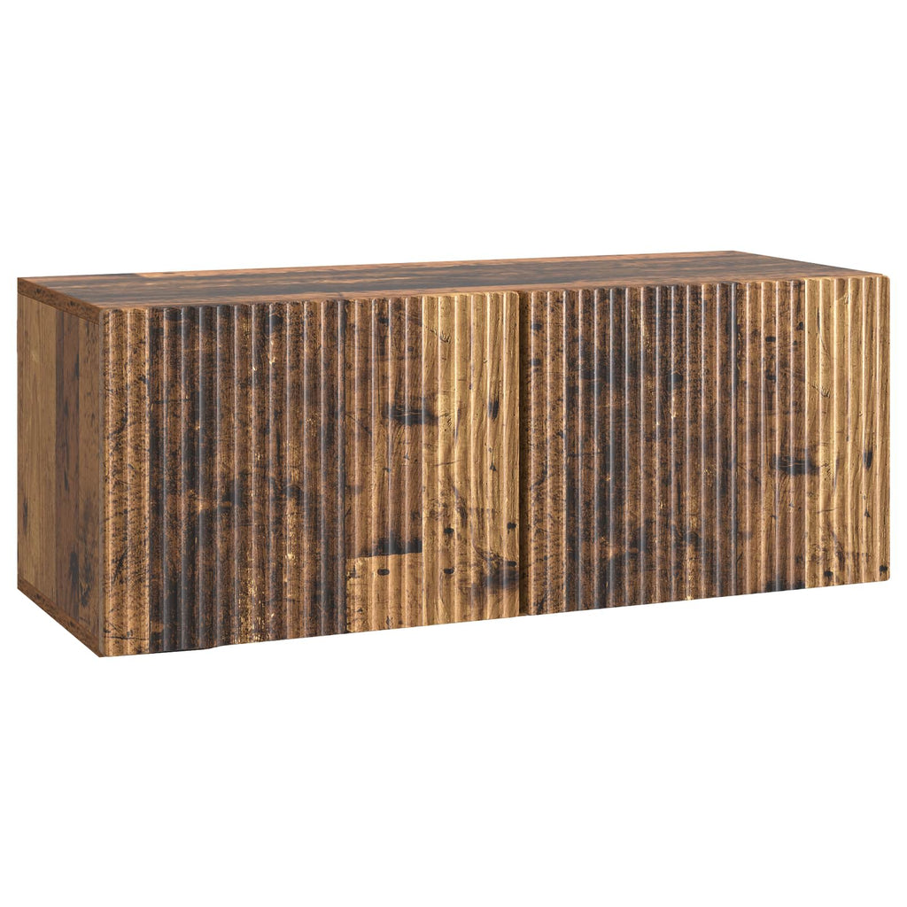 Wandmontierter TV-Schrank Altholz 78,5 x 31 x 30 cm