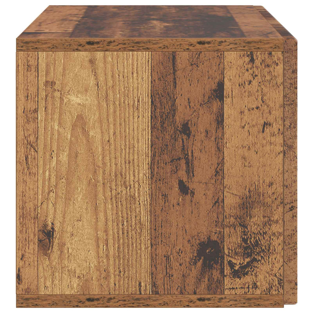 Wandmontierter TV-Schrank Altholz 78,5 x 31 x 30 cm