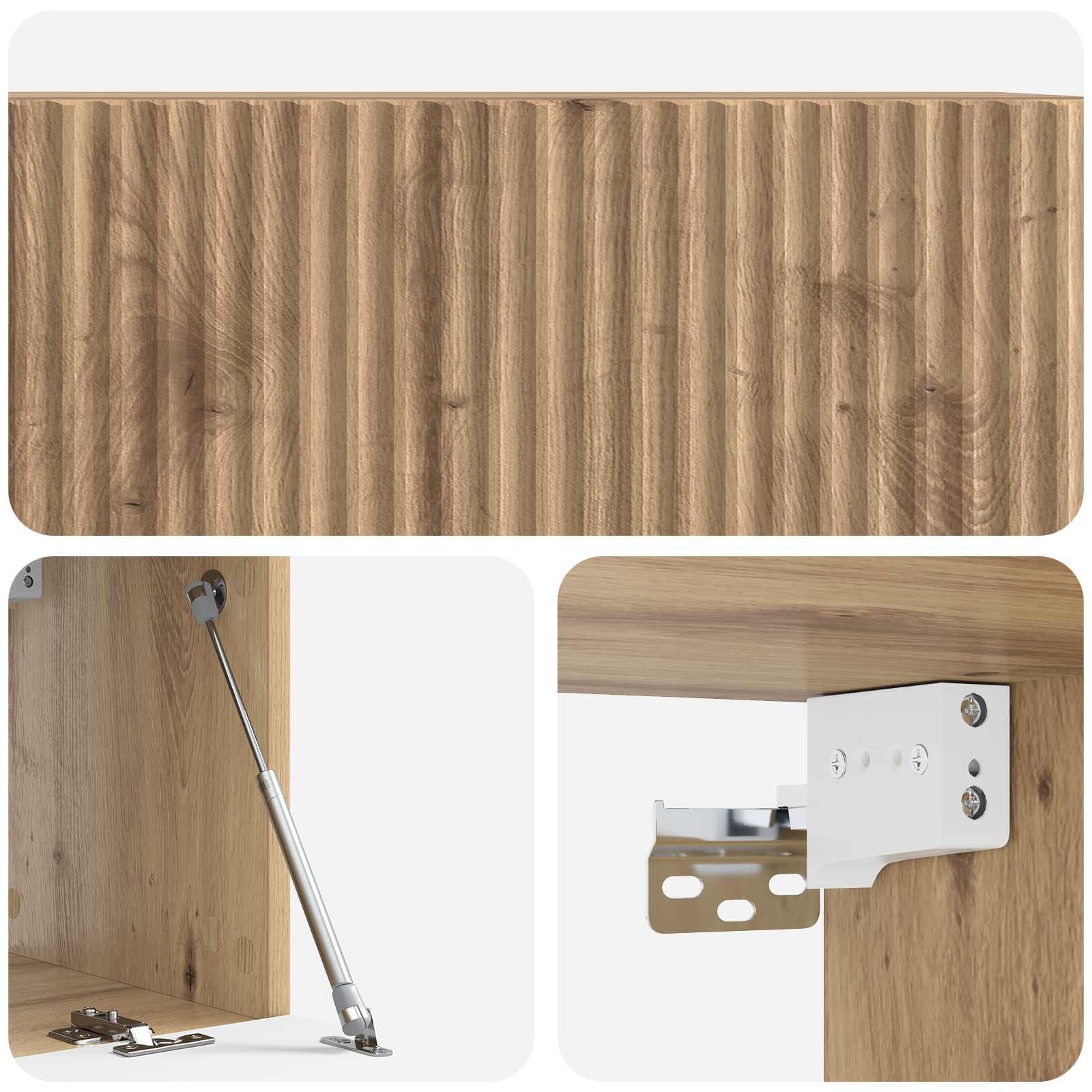 Wandmontierter TV-Schrank Artisan-Eiche 78,5 x 31 x 30 cm