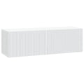 Wandmontierter TV-Schrank Weiß 98 x 31 x 30 cm Holzwerkstoff