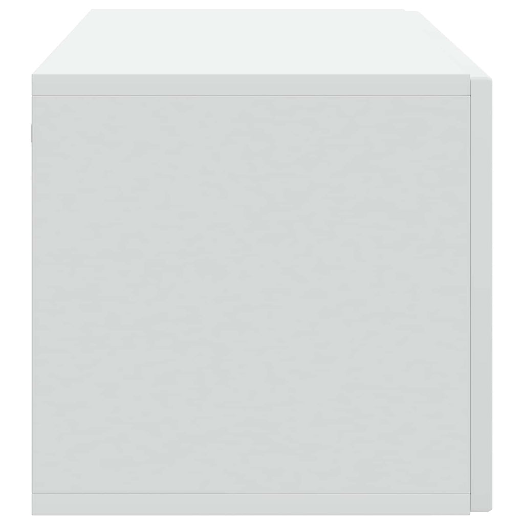 Wandmontierter TV-Schrank Weiß 98 x 31 x 30 cm Holzwerkstoff