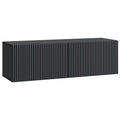 Wandmontierter TV-Schrank Schwarz 98 x 31 x 30 cm Holzwerkstoff
