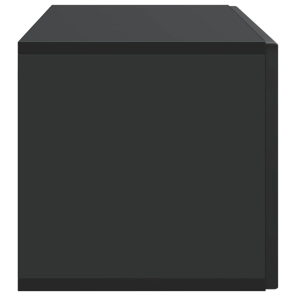 Wandmontierter TV-Schrank Schwarz 98 x 31 x 30 cm Holzwerkstoff