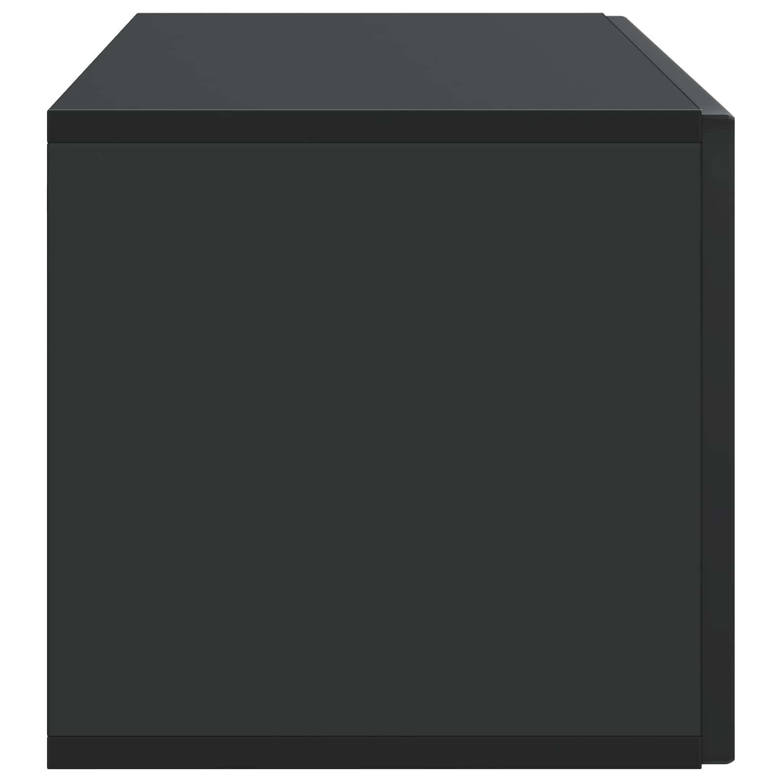 Wandmontierter TV-Schrank Schwarz 98 x 31 x 30 cm Holzwerkstoff