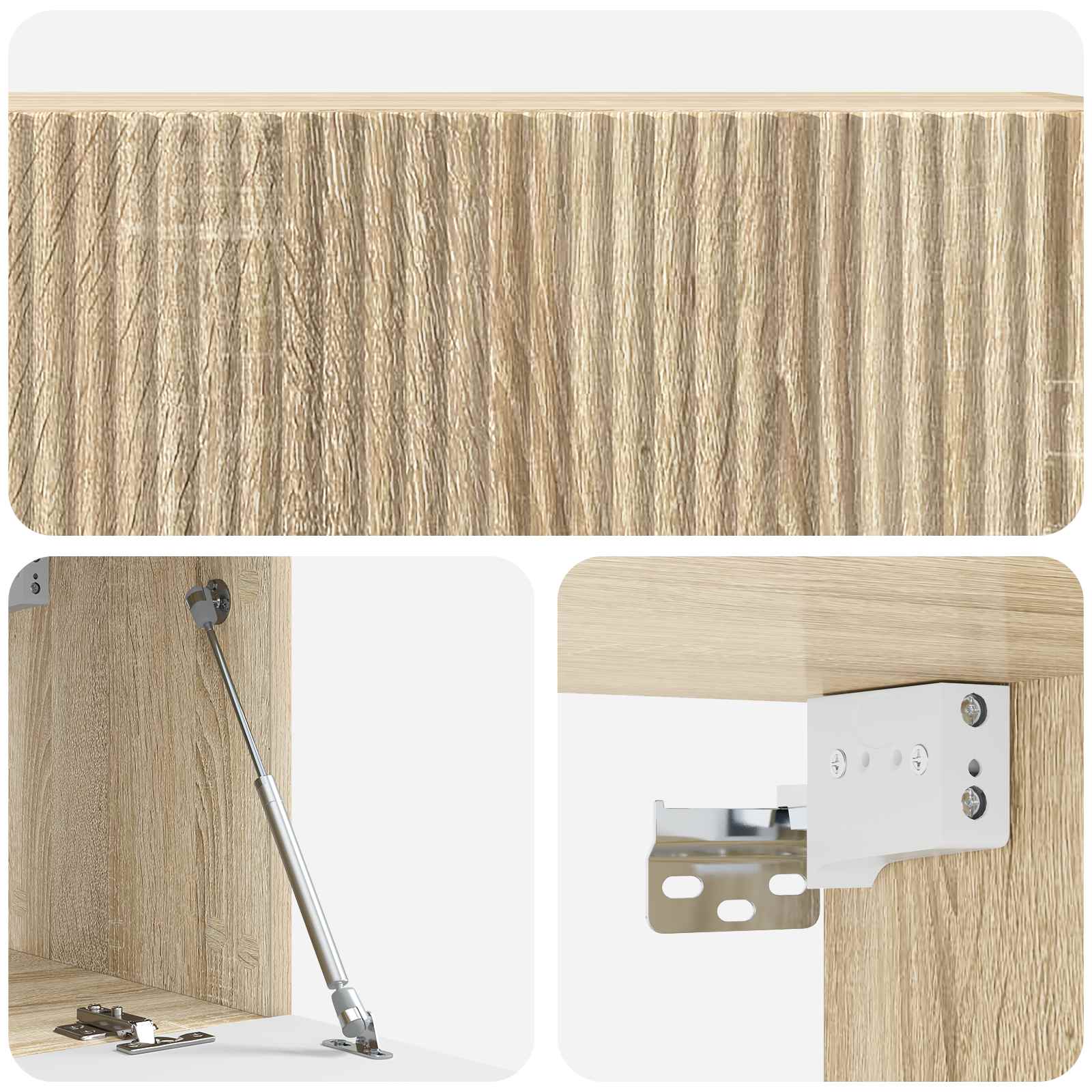 Wandmontierter TV-Schrank Sonoma-Eiche 98 x 31 x 30 cm