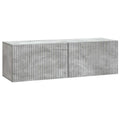 Wandmontierter TV-Schrank Betongrau 98 x 31 x 30 cm
