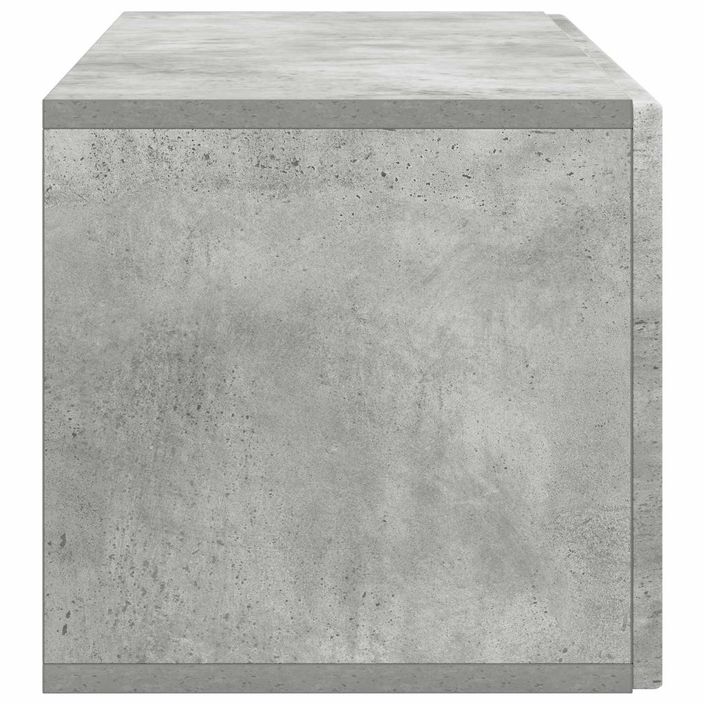 Wandmontierter TV-Schrank Betongrau 98 x 31 x 30 cm