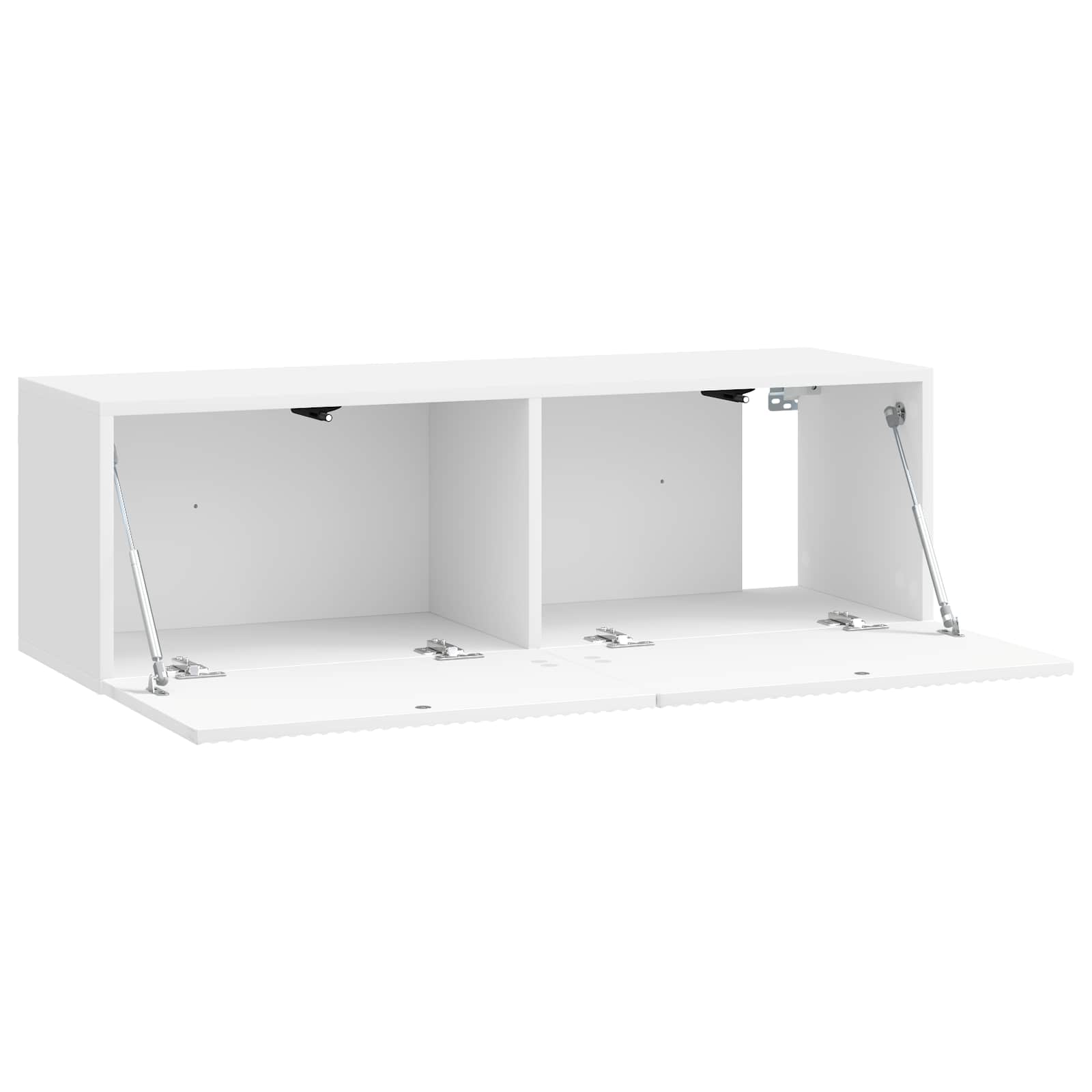 Wandmontierter TV-Schrank Hochglanz Weiß 98 x 31 x 30 cm