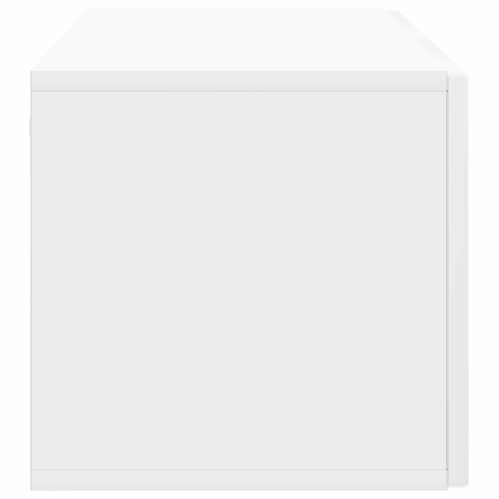 Wandmontierter TV-Schrank Hochglanz Weiß 98 x 31 x 30 cm