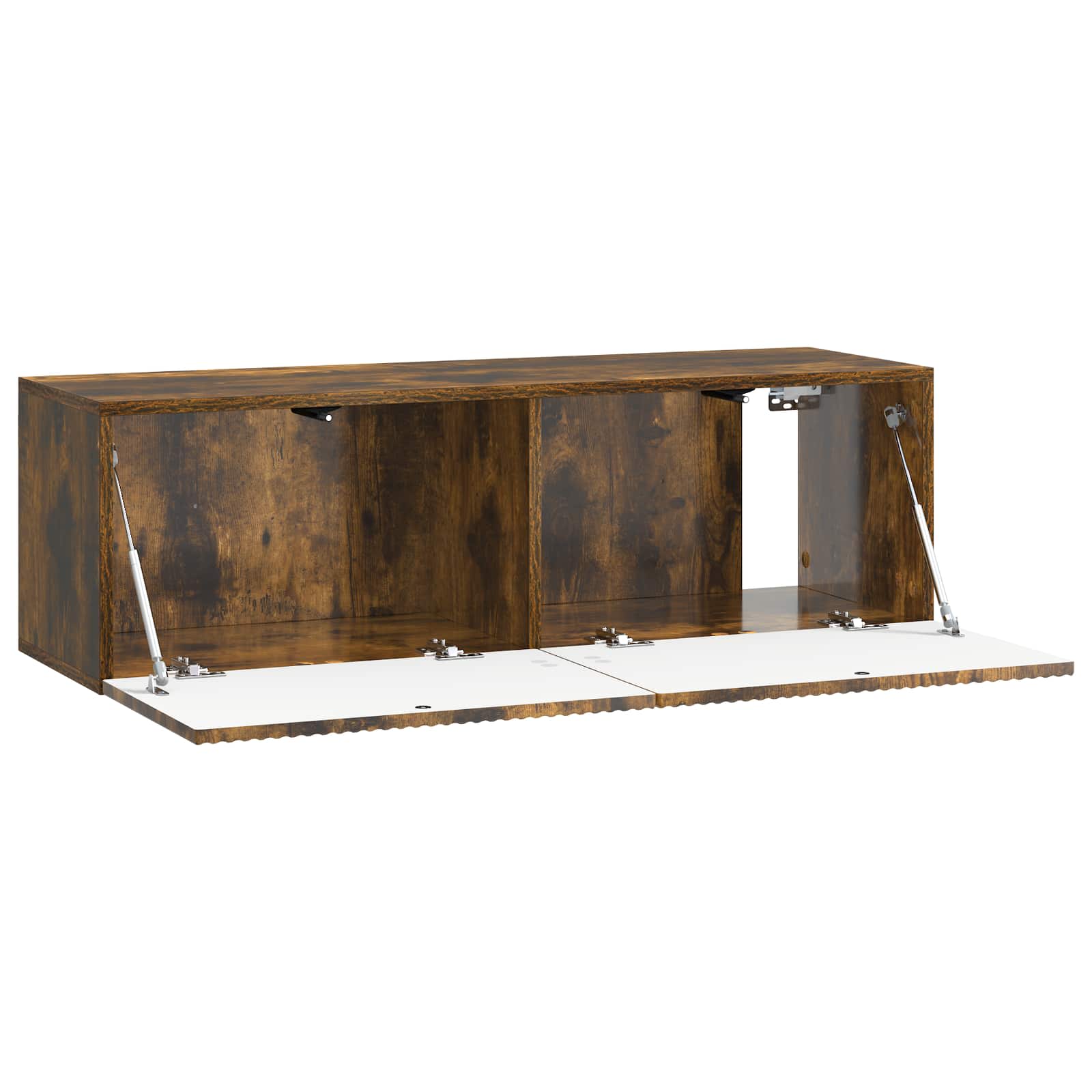 Wandmontierter TV-Schrank Geräucherte Eiche 98 x 31 x 30 cm