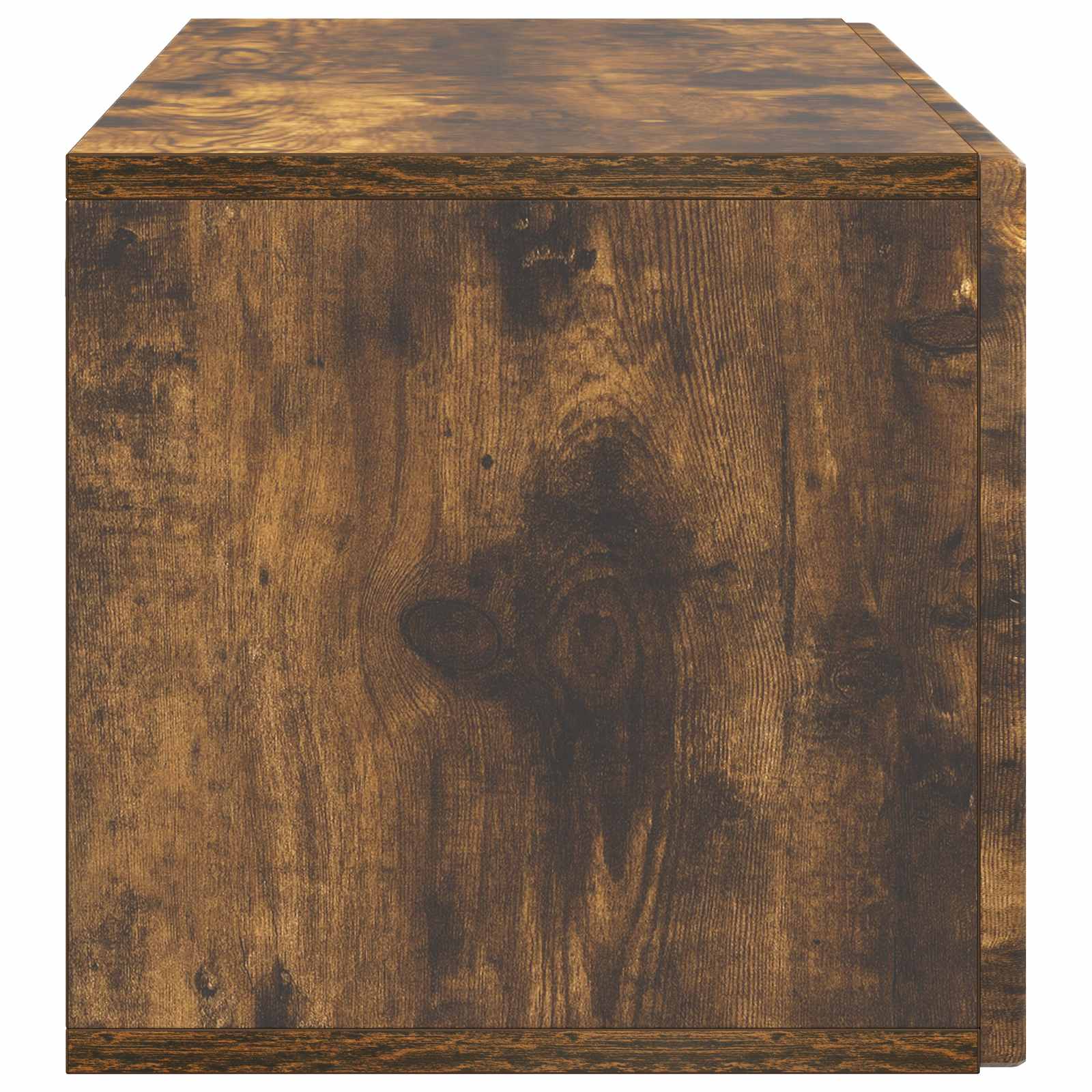 Wandmontierter TV-Schrank Geräucherte Eiche 98 x 31 x 30 cm
