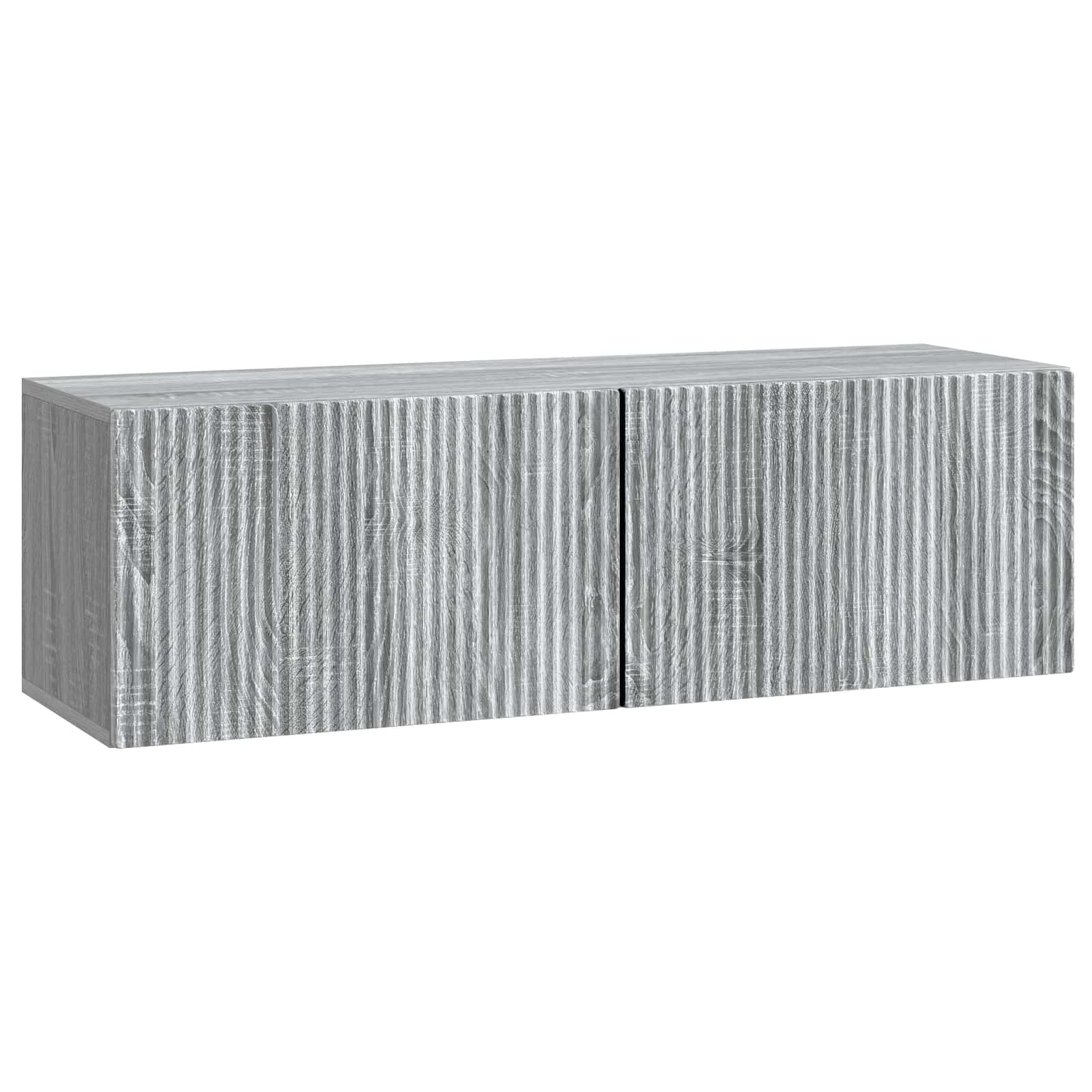 Wandmontierter TV-Schrank Graues Sonoma 98 x 31 x 30 cm
