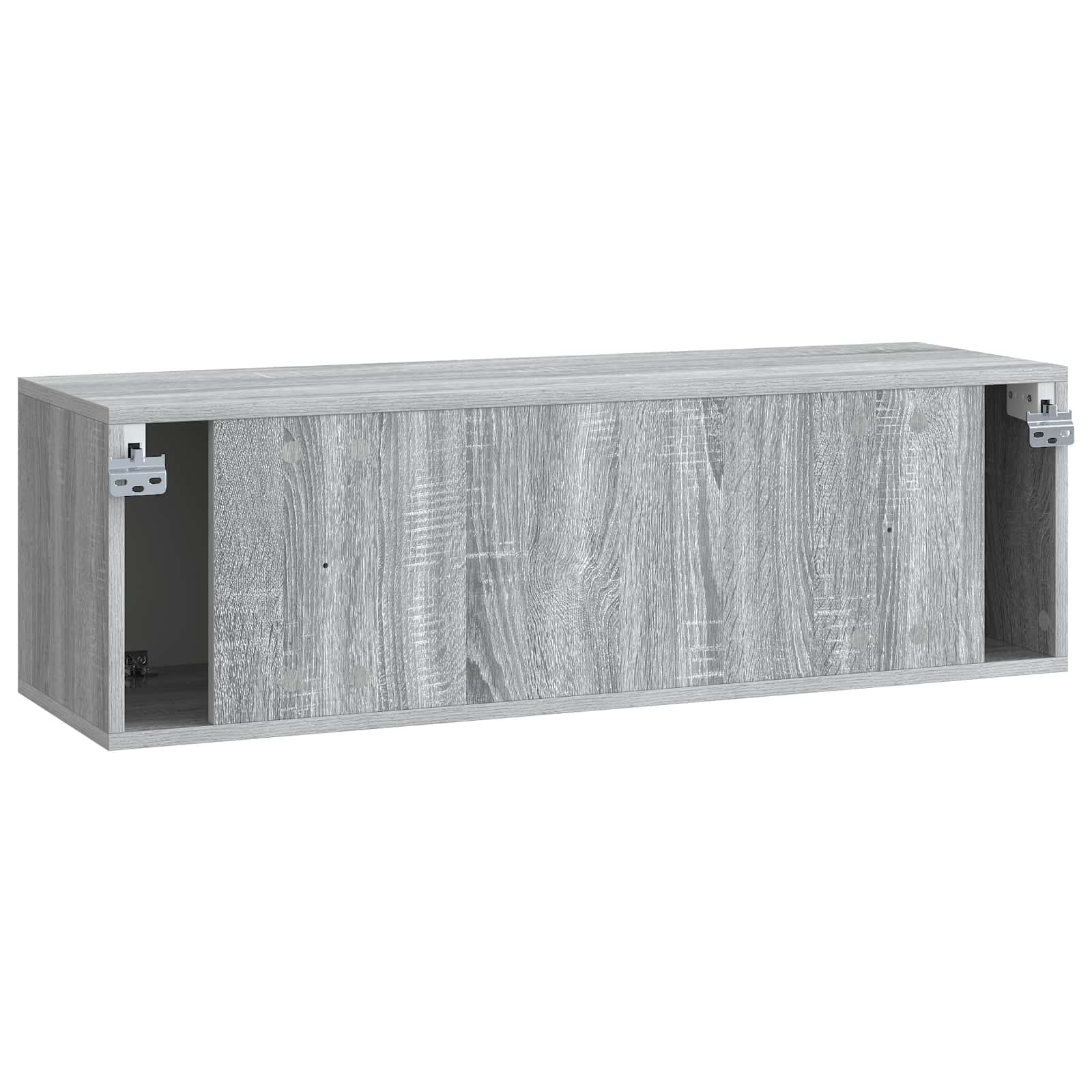 Wandmontierter TV-Schrank Graues Sonoma 98 x 31 x 30 cm