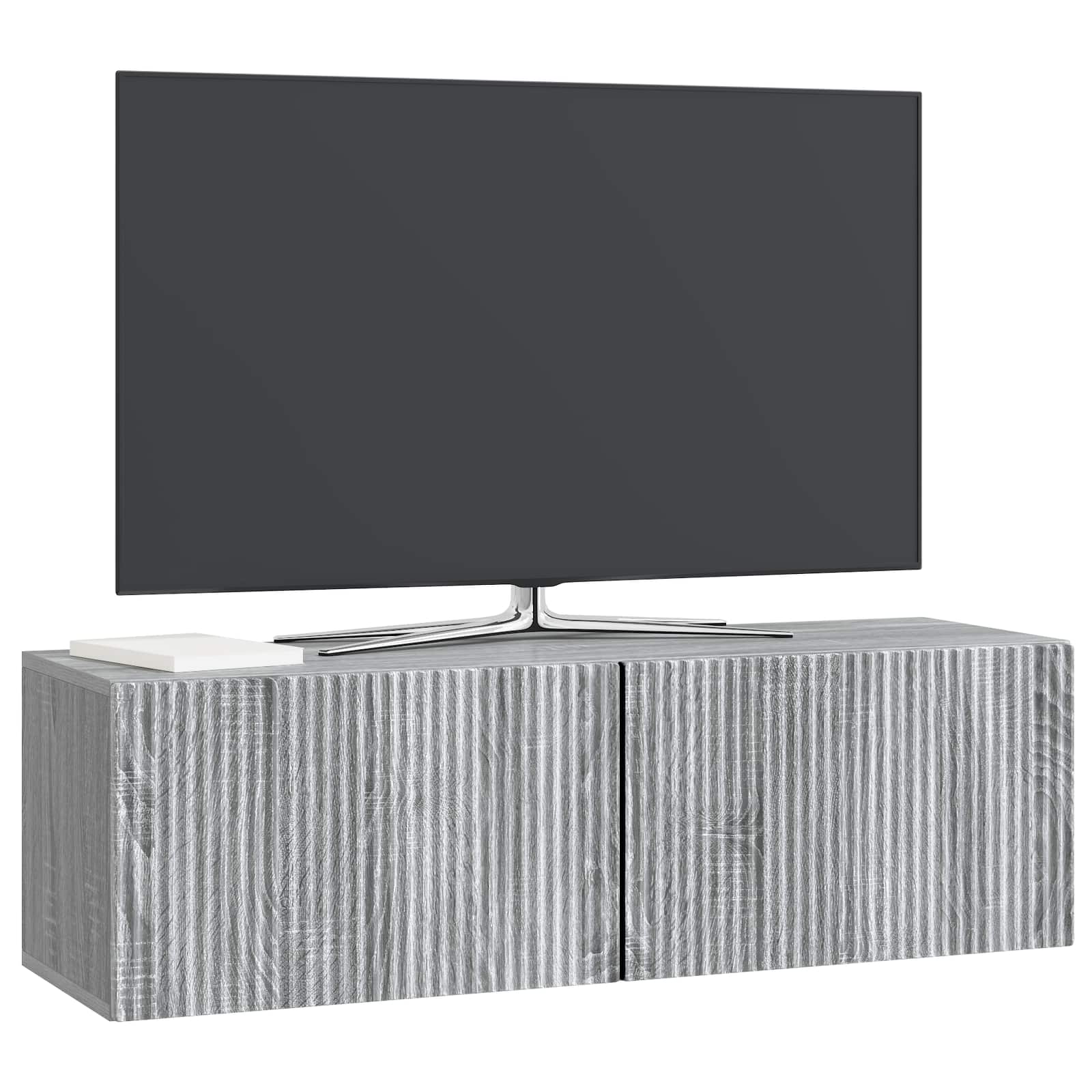 Wandmontierter TV-Schrank Graues Sonoma 98 x 31 x 30 cm