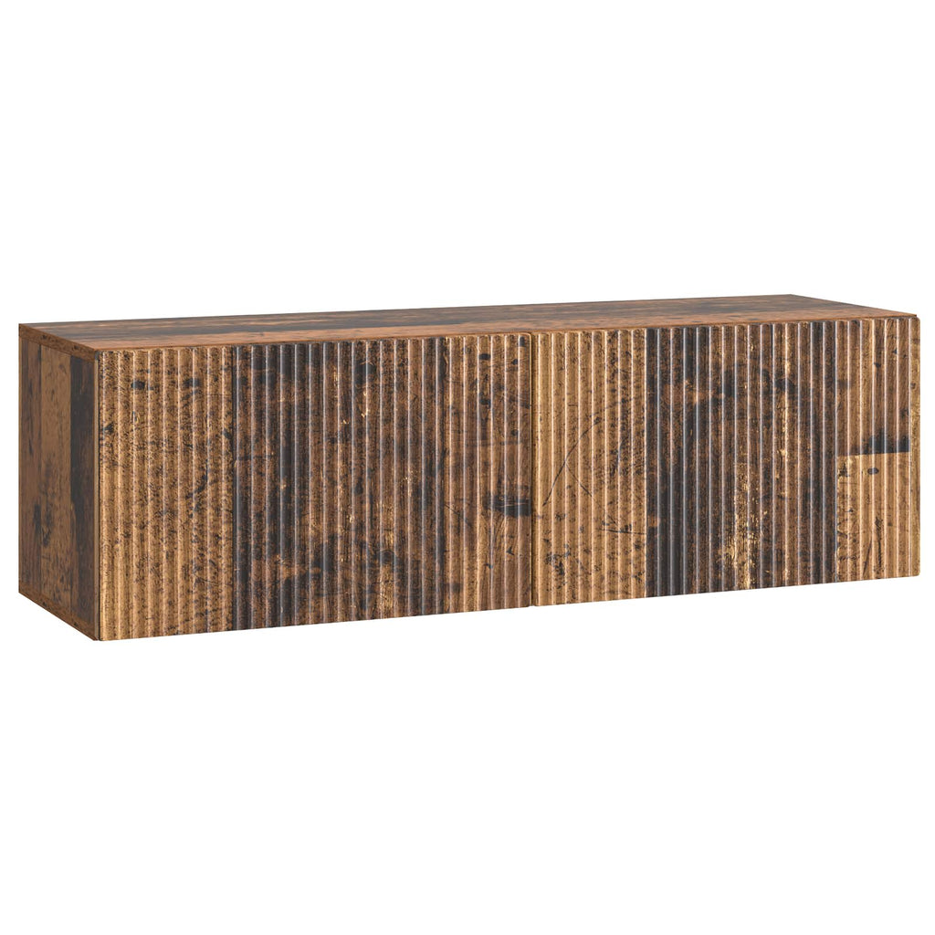 Wandmontierter TV-Schrank Altholz 98 x 31 x 30 cm Holzwerkstoff