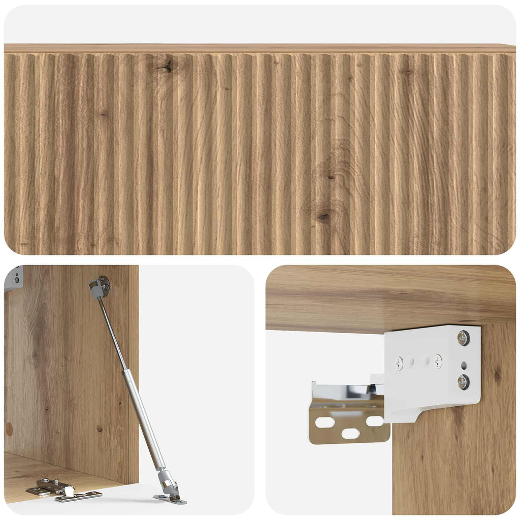 Wandmontierter TV-Schrank Artisan-Eiche 98 x 31 x 30 cm