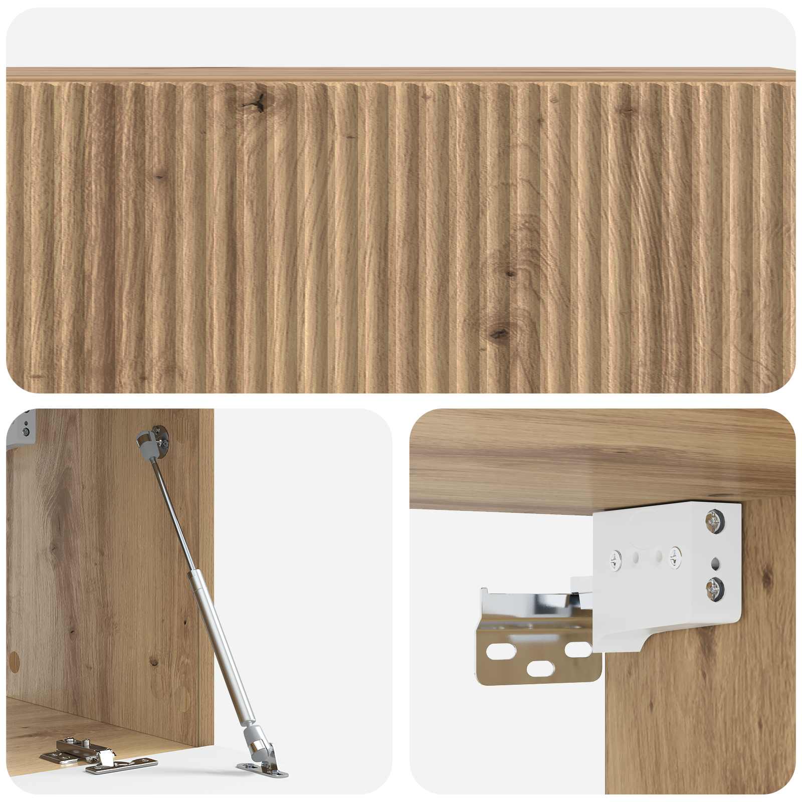 Wandmontierter TV-Schrank Artisan-Eiche 98 x 31 x 30 cm