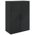 Wandschrank Schwarz 66 x 34,5 x 90 cm Holzwerkstoff