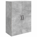 Wandschrank Betongrau 66 x 34,5 x 90 cm Holzwerkstoff