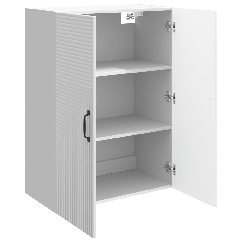 Wandschrank Hochglanz Weiß 66 x 34,5 x 90 cm Holzwerkstoff