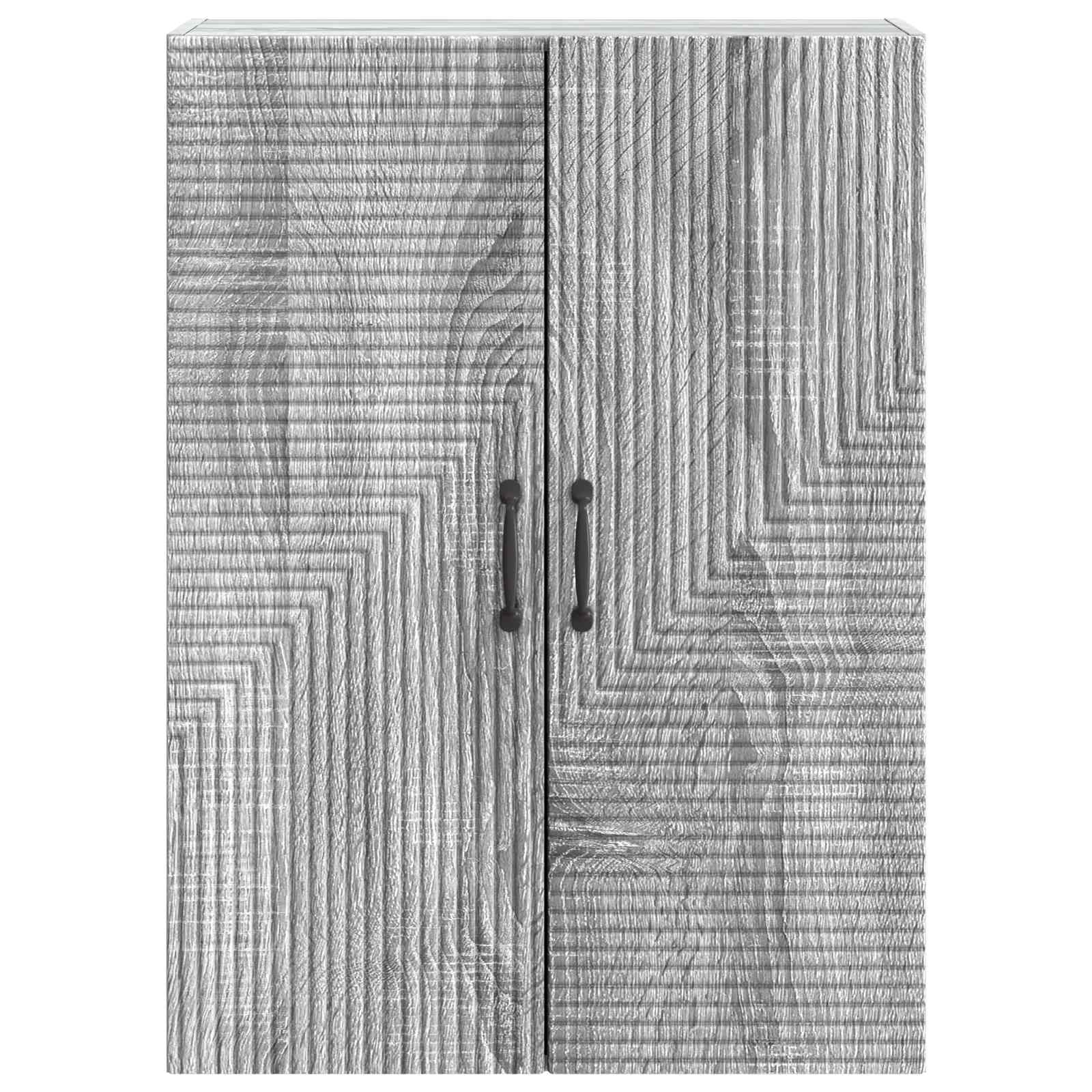 Wandschrank Grau Sonoma 66 x 34,5 x 90 cm Holzwerkstoff