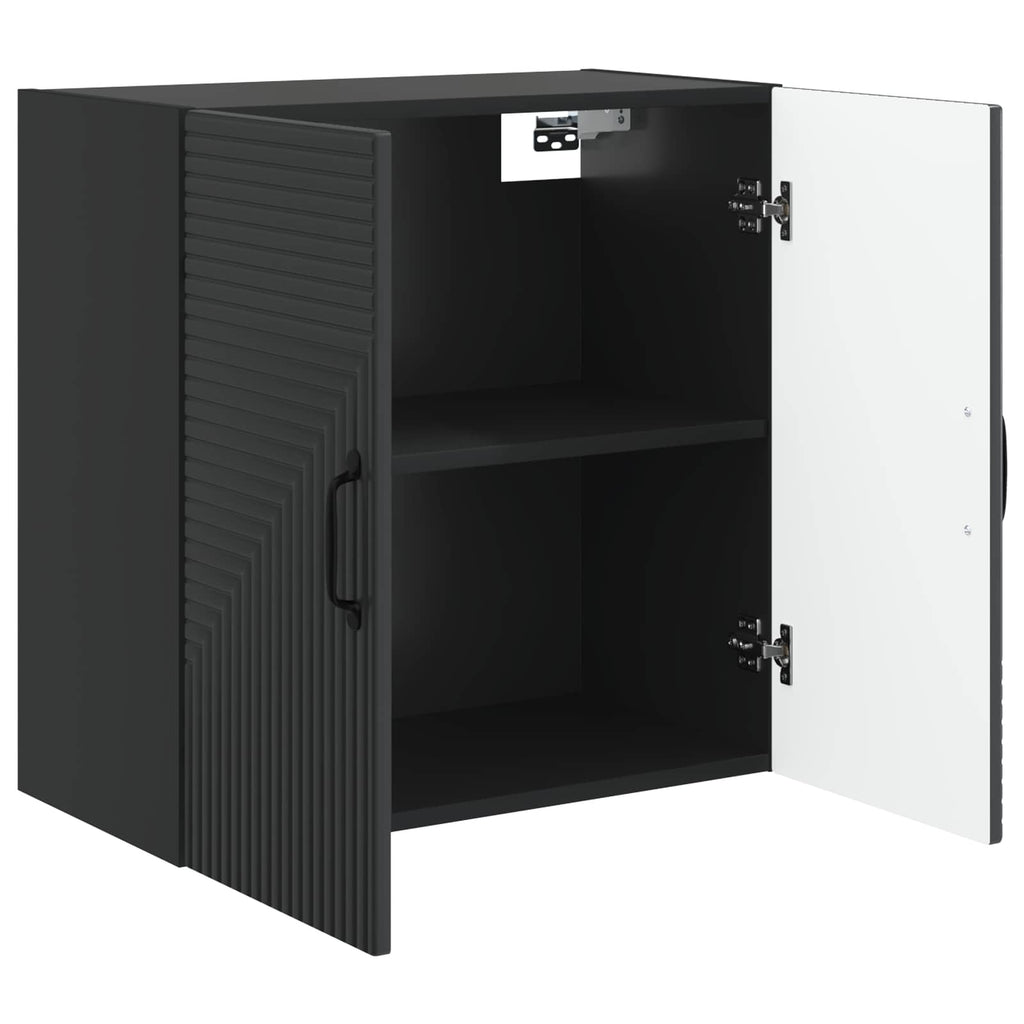 Wandschrank Schwarz 59 x 31 x 60 cm Holzwerkstoff