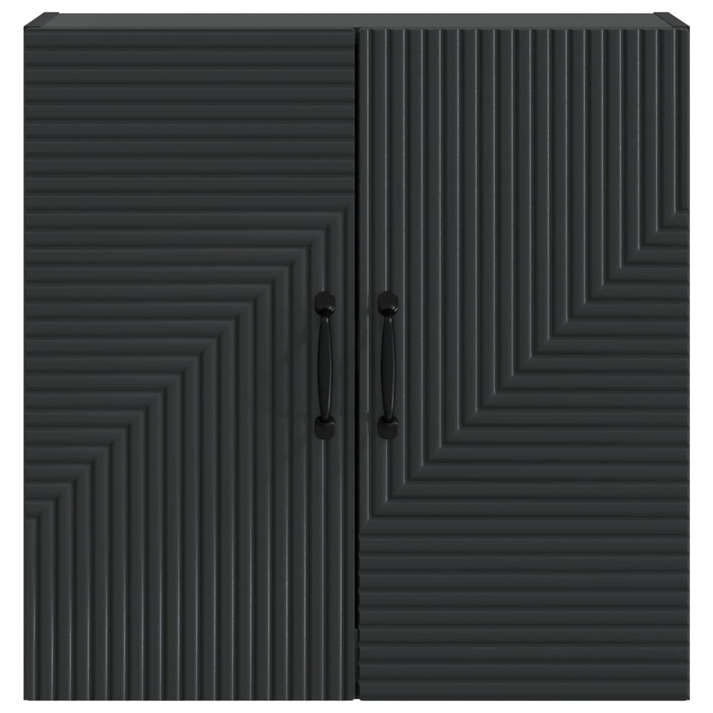 Wandschrank Schwarz 59 x 31 x 60 cm Holzwerkstoff