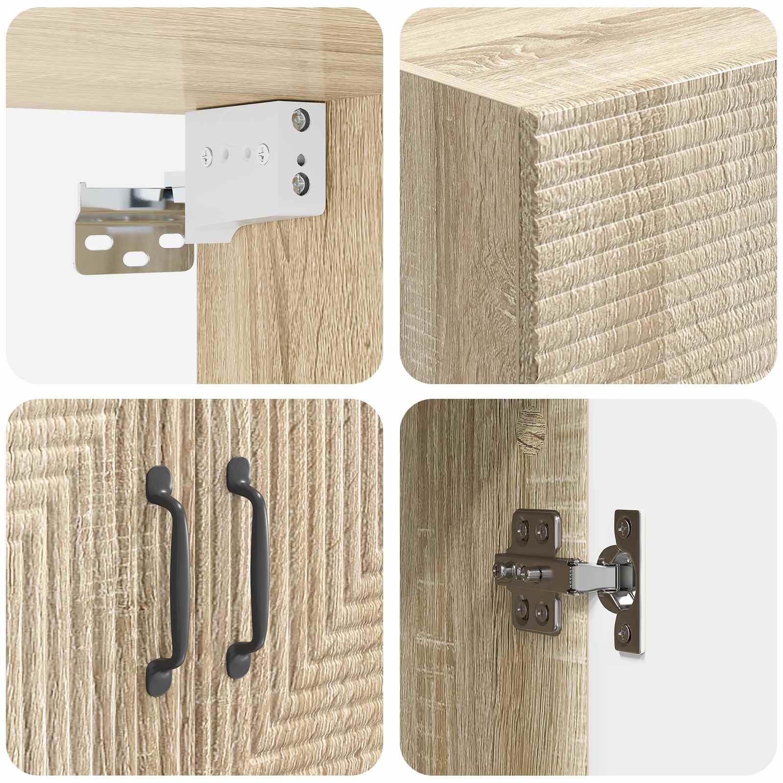 Wandschrank Sonoma-Eiche 59 x 31 x 60 cm Holzwerkstoff