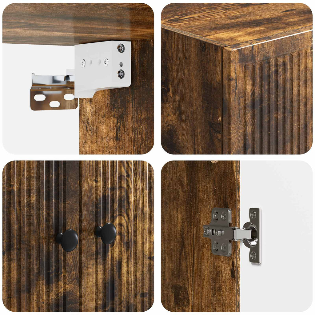 Wandschrank Geräucherte Eiche 59 x 31 x 60 cm Holzwerkstoff