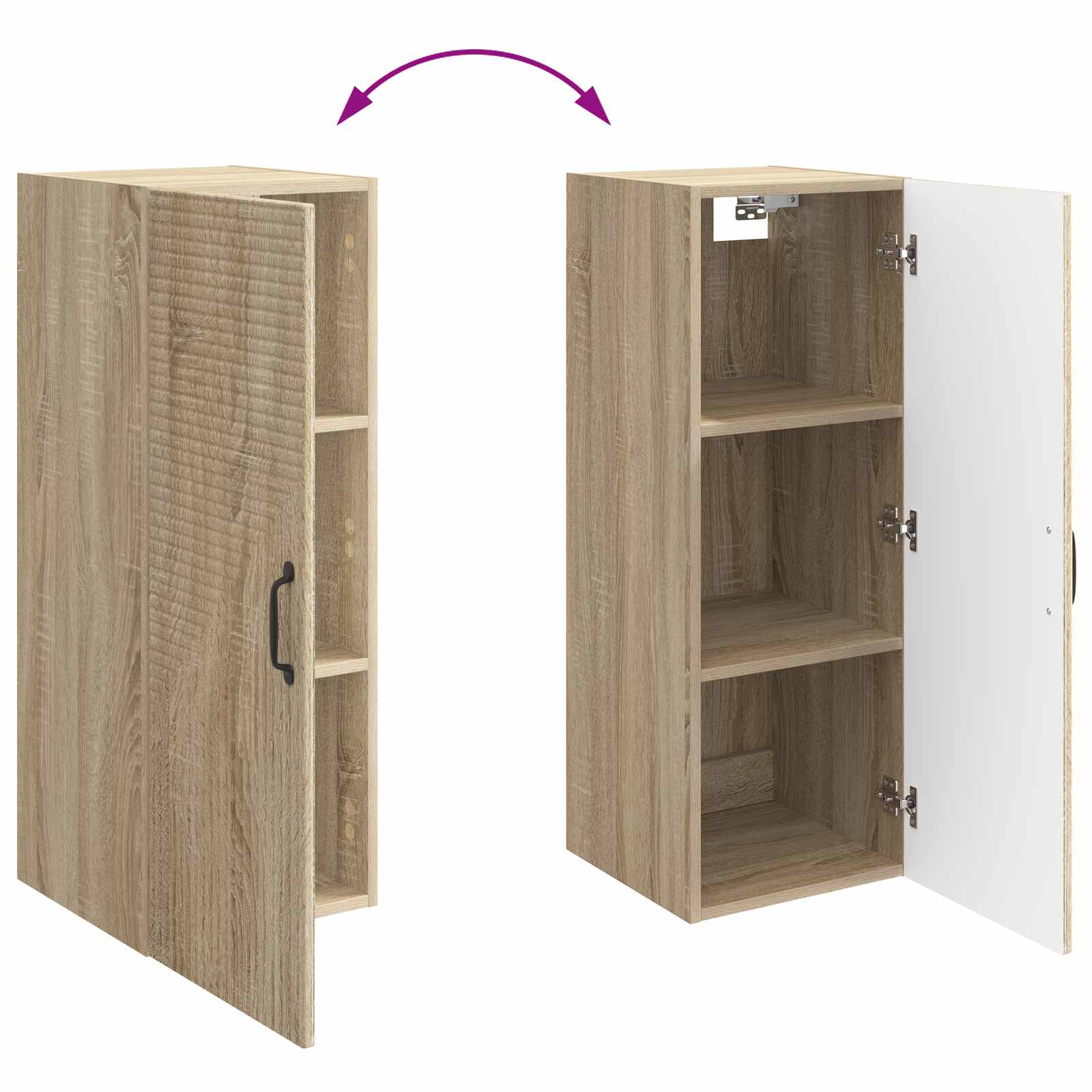 Wandschrank Sonoma-Eiche 33 x 34,5 x 90 cm Holzwerkstoff