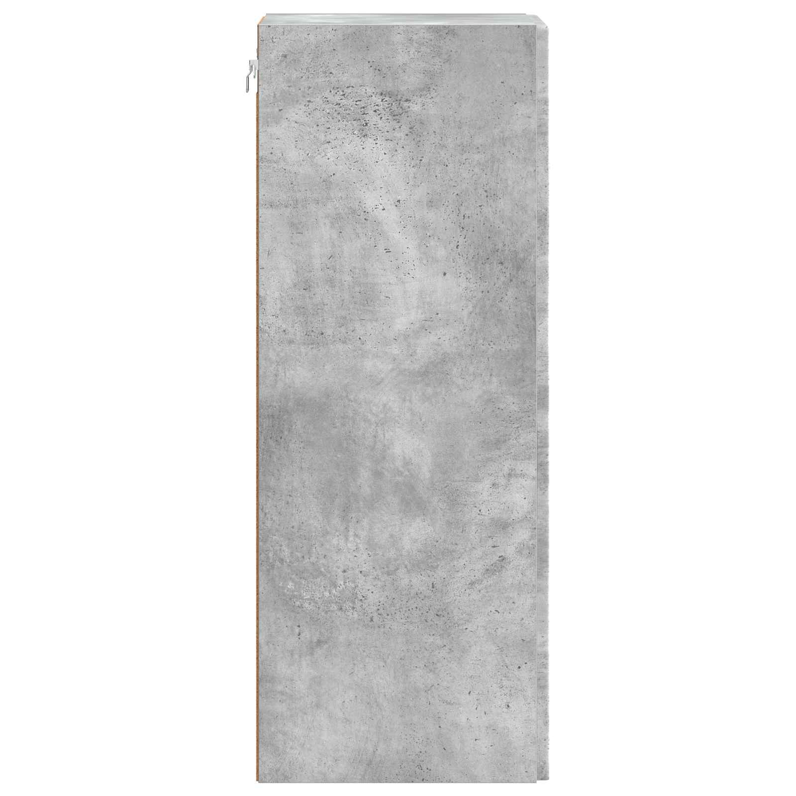 Wandschrank Betongrau 33 x 34,5 x 90 cm Holzwerkstoff