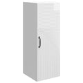 Wandschrank Hochglanz Weiß 33 x 34,5 x 90 cm Holzwerkstoff