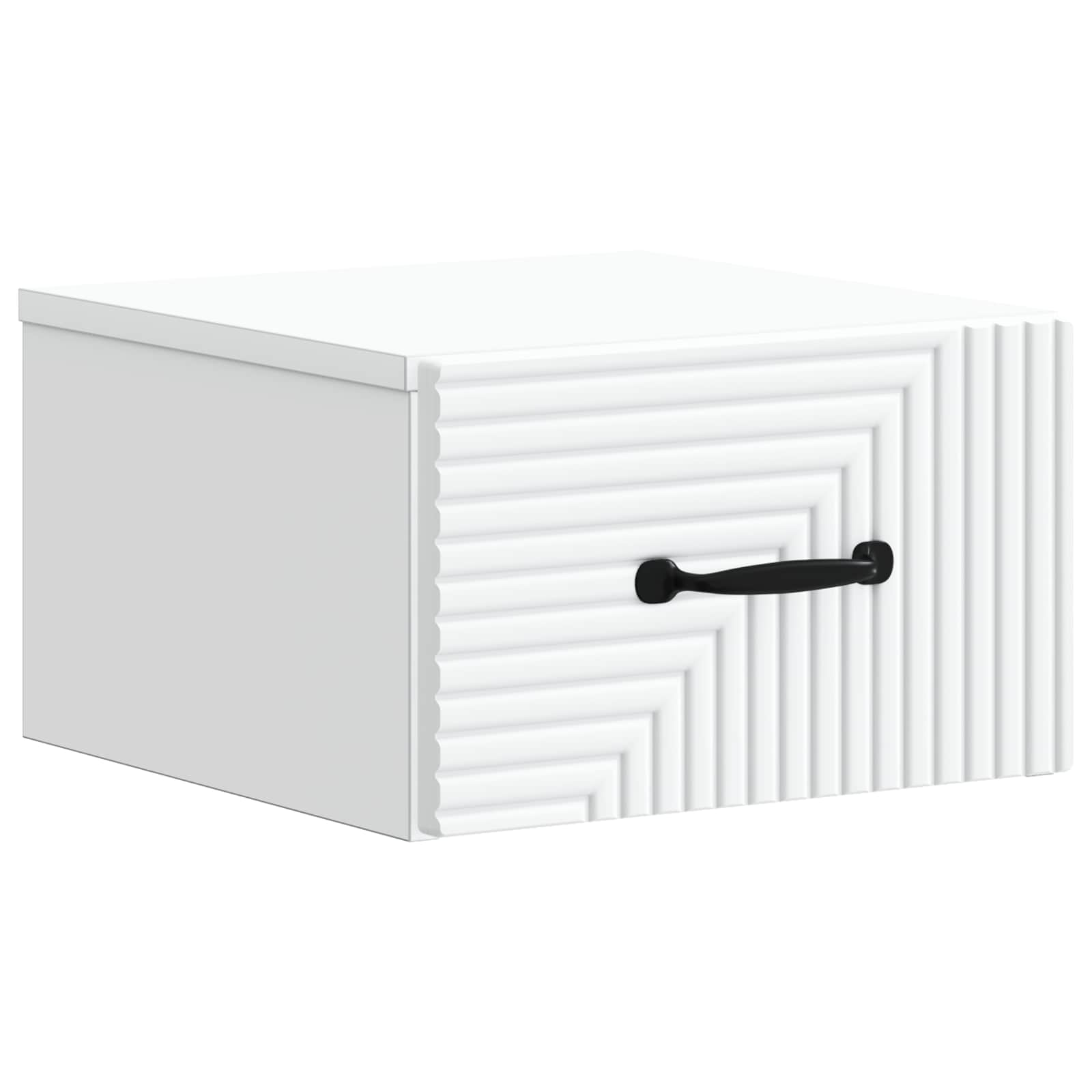 Wandmontierter Nachttisch 2 pcs Weiß 34,5 x 33 x 20 cm