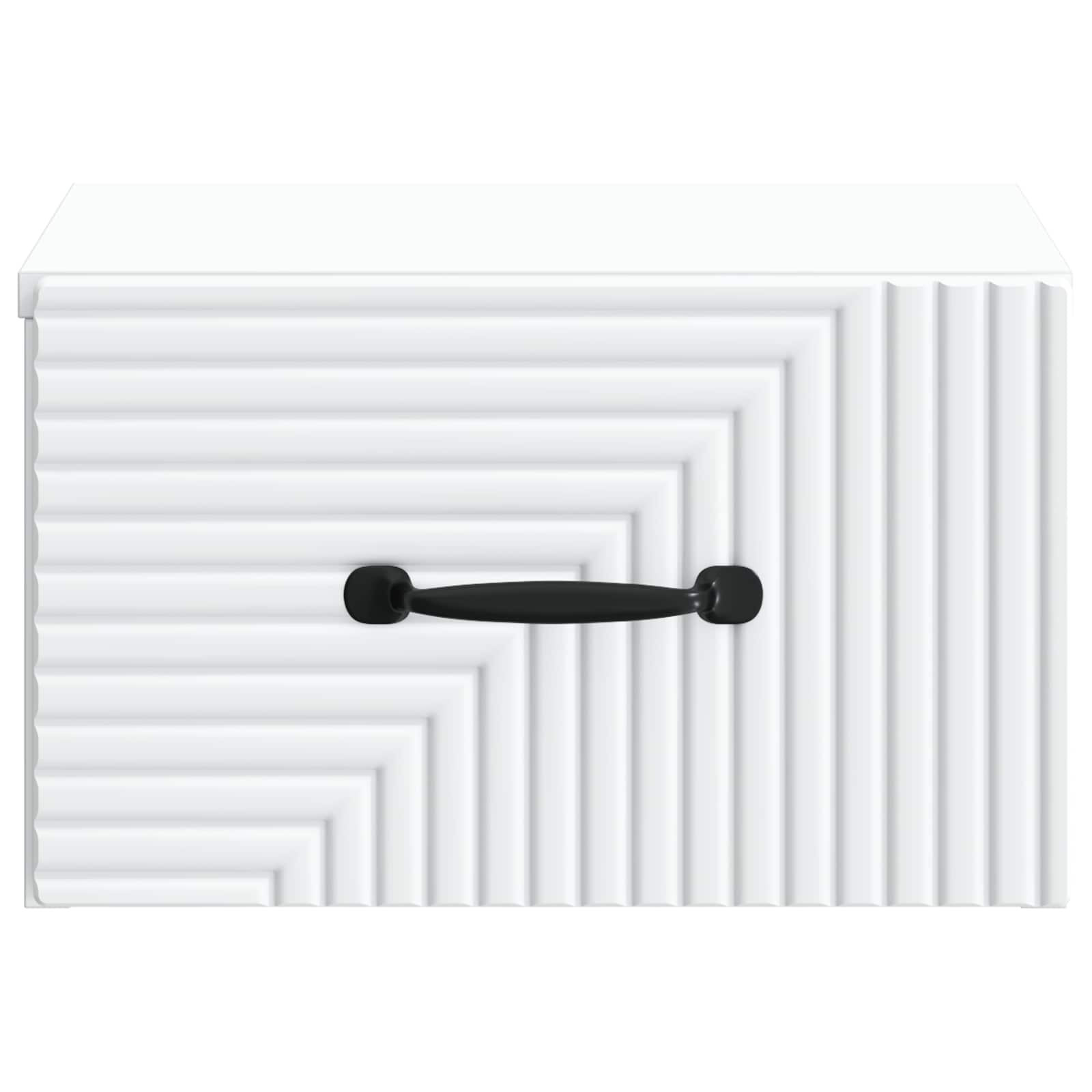 Wandmontierter Nachttisch 2 pcs Weiß 34,5 x 33 x 20 cm