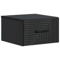 Wandmontierter Nachttisch Schwarz 34,5 x 33 x 20 cm