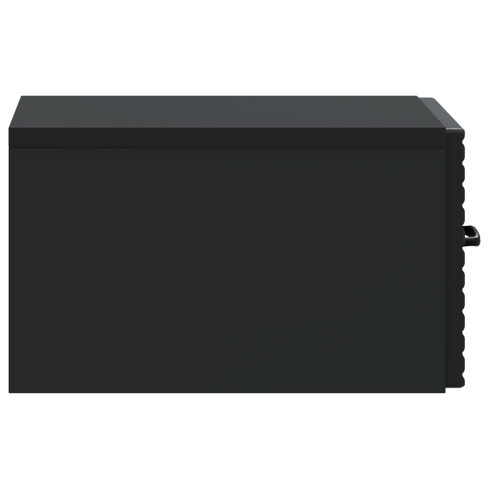 Wandmontierter Nachttisch 2 pcs Schwarz 34,5 x 33 x 20 cm