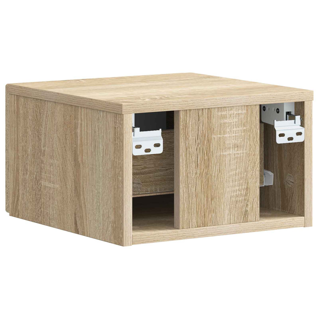 Wandmontierter Nachttisch Sonoma-Eiche 34,5 x 33 x 20 cm