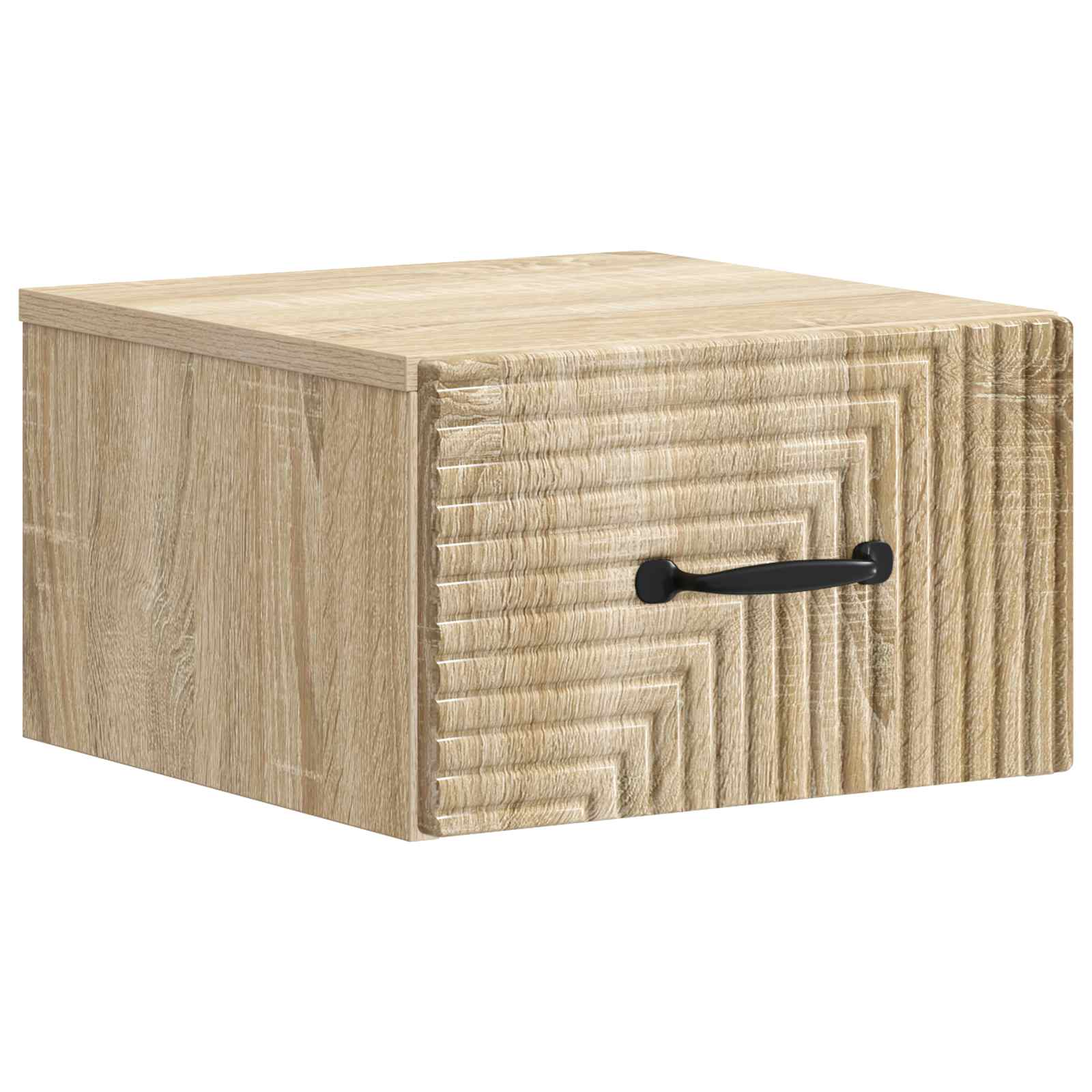 Wandmontierter Nachttisch 2 pcs Sonoma-Eiche 34,5 x 33 x 20 cm