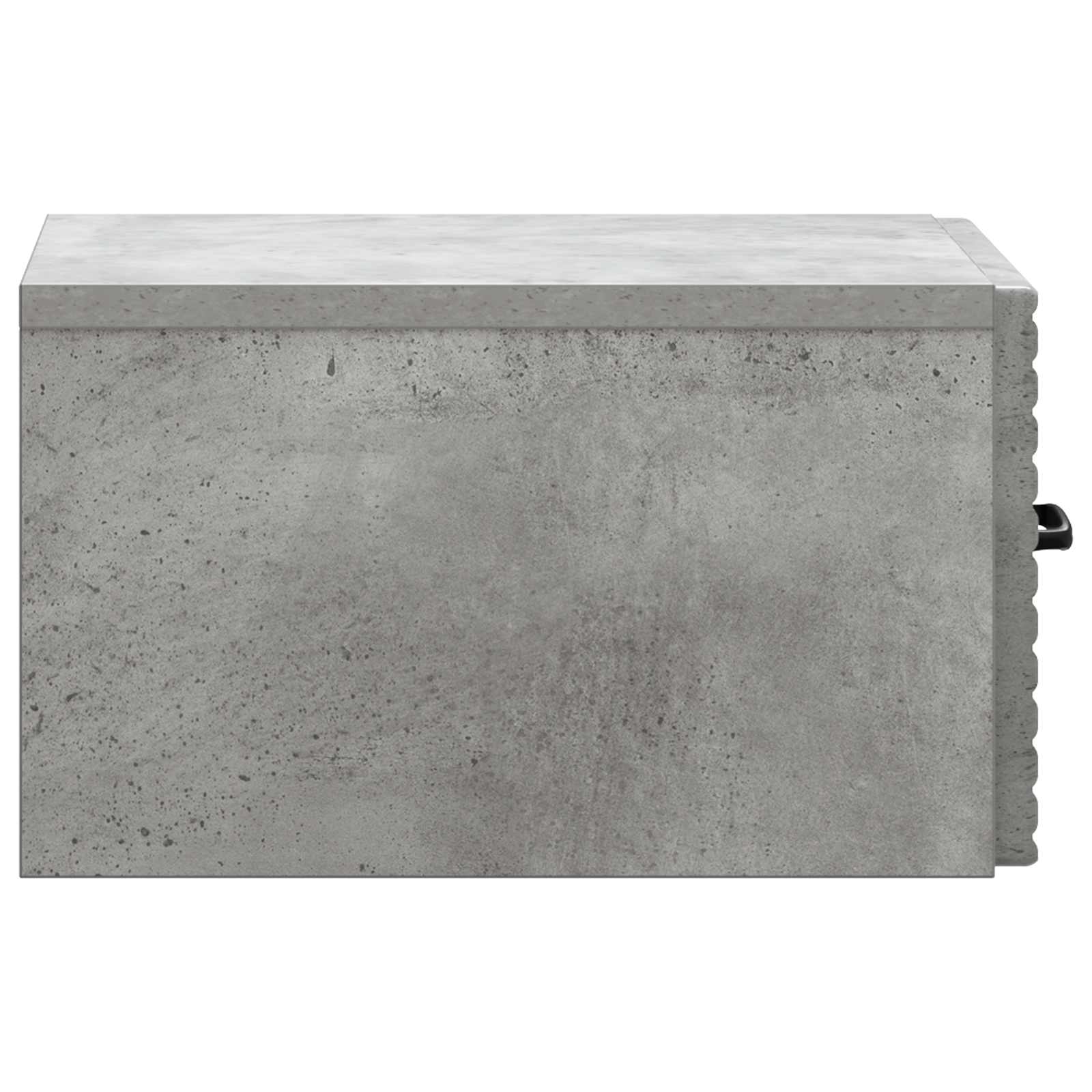 Wandmontierter Nachttisch Betongrau 34,5 x 33 x 20 cm